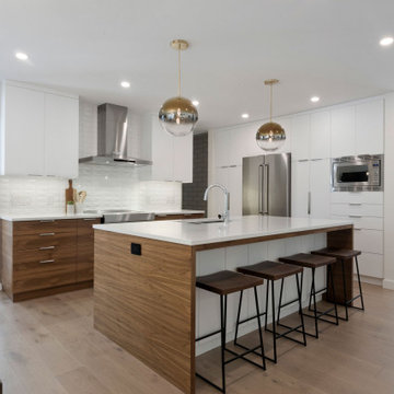Contemporary Walnut Kitchen