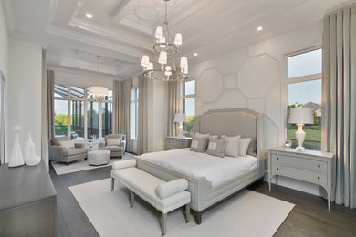 Example of a trendy bedroom design in Miami