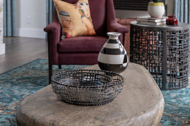 Inspiration for an eclectic living room remodel in Miami