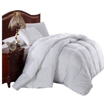 Oversized Hungarian Down Alternative Comforter Insert, White, Oversized Queen