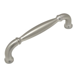 Cosmas - Cabinet Pull, 3-3/4" Hole Centers, Set of 25, Satin Nickel - Cabinet And Drawer Handle Pulls