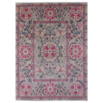 9' 1" X 12' 1" William Morris Hand Knotted Wool Rug Q6688