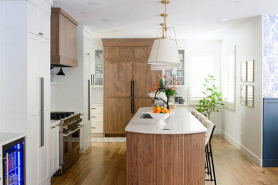 Inspiration for a french country home design remodel in Denver
