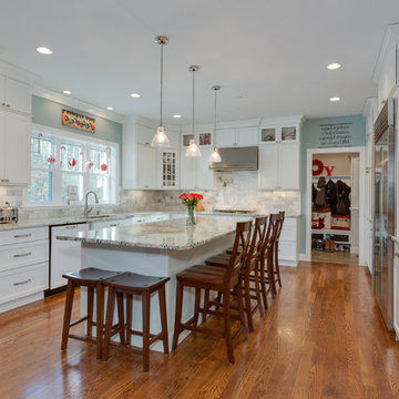 Festive White Kitchen - New Construction