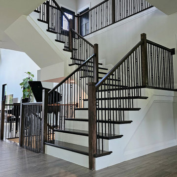 Project #109 | U-Shaped Stairs in Countryside Retreat