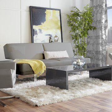 Eurostyle Carlotta Lounge Chair and Shyam Sofa Bed