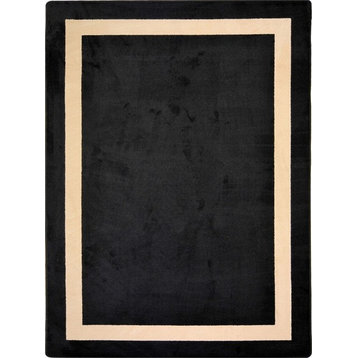 Kid Essentials, Misc Solid Color Area Rug, Portrait, 7'8"X10'9", Onyx