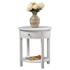 Convenience Concepts Classic Accents Cypress End Table in White Wood Finish