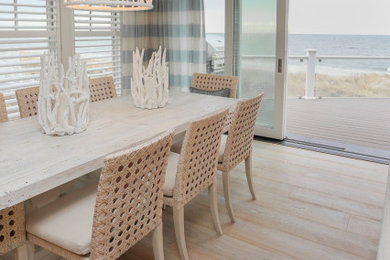 Dining room - coastal dining room idea in Boston