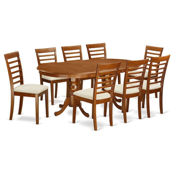9-Piece Dining Room Set, Table Plus, 8 Chairs With Cushion