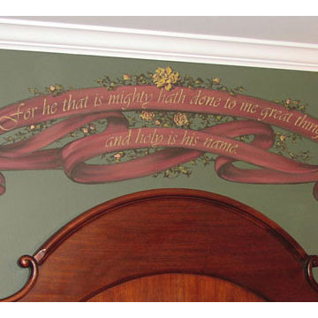 Traditional Master Bedroom Mural