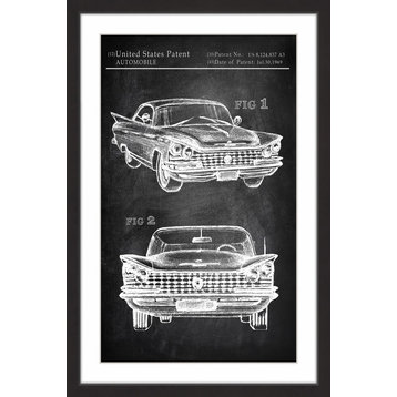 "Vintage Cadillac" Framed Painting Print, 20"x30"