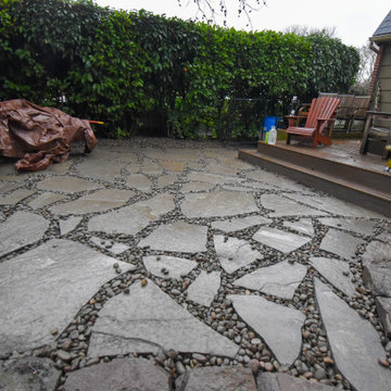Flagstone Pad Installation
