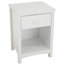 Eleanor Nightstand, Opal White, 1 Drawer