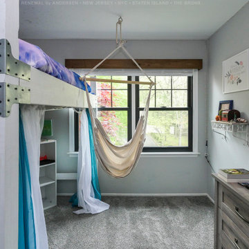 New Black Windows in Playful Bedroom - Renewal by Andersen NJ / NYC