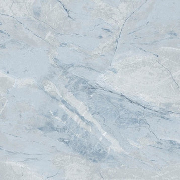 Norwall Wallcoverings LL29529 Illusions 2 Carrara Marble Wallpaper Blue