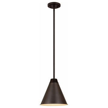 Z-Lite 6011P12-BP Eaton - 1 Light Pendant in Sleek Style - 12 Inches Wide by 12.