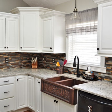 Lakeville, IN. Haas Lifestyle Collection. White Transitional Kitchen