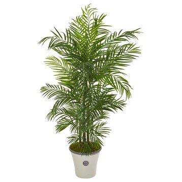 6' Areca Palm Artificial Tree, Planter UV Resistant, Indoor/Outdoor
