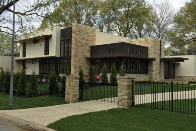 Inspiration for a modern home design remodel in Kansas City