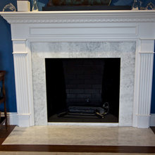 marble fireplace