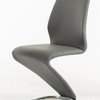 Casabianca Home Boulevard Gray Eco-Leather Dining Chair