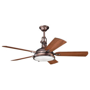 56" Hatteras Bay Fan - Traditional - Ceiling Fans - by Kichler