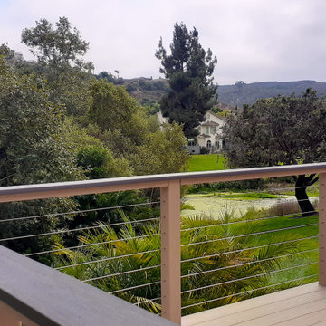 Modern Timbertech Deck w/ Cable Rail