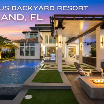 We Created A Luxurious Backyard Resort For This Home In Parkland Bay