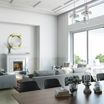 Living Room 3D Rendering for El Paso Project