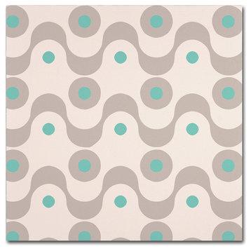 Color Bakery 'Fifties Patterns III' Canvas Art, 18"x18"