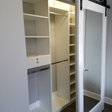 Reach In with Sliding Barn Door