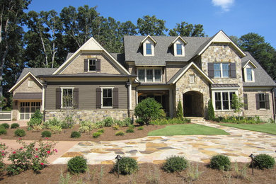 Example of an arts and crafts exterior home design in Atlanta