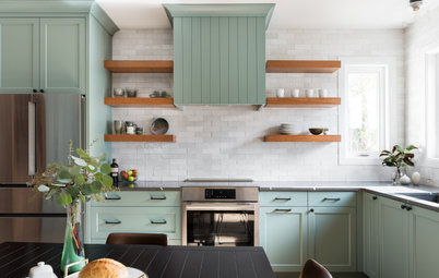 Before and After: 3 Kitchen Makeovers in White, Wood and Green