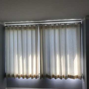 Sill length curtains