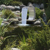 vidaXL Waterfall Pool Fountain Stainless Steel Descent Pond Garden Outdoor