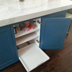 Blue and White Kitchen Island - Kitchen Islands And Kitchen Carts