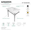 Kingston Brass KVPB31224Q-M-SET Monarch 31"W Console Sink Set - White /