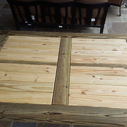 Outdoor Table with Drink Wells - Outdoor Dining Tables
