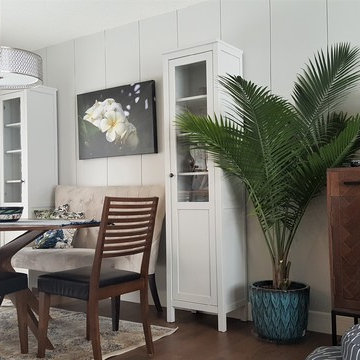 Rustic Midcentury Living & Dining Room