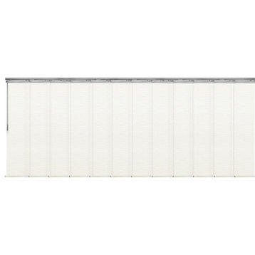 Malia 12-Panel Track Extendable Vertical Blinds 140-260"W