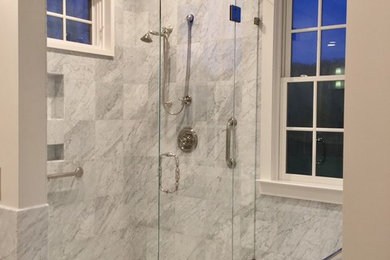 Inspiration for a transitional bathroom remodel in Raleigh