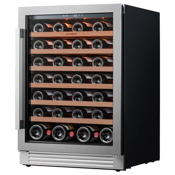Ca'Lefort 24" 54-Bottle Built-In Wine Cooler Single Zone Refrigerator GlassDoor