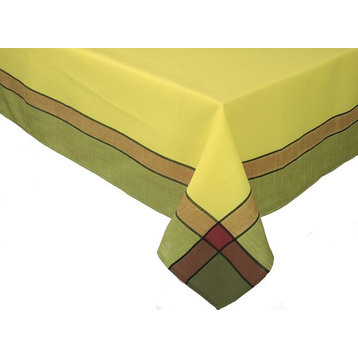 Riviera Table Linens 60"x60" Tablecloth, Celery