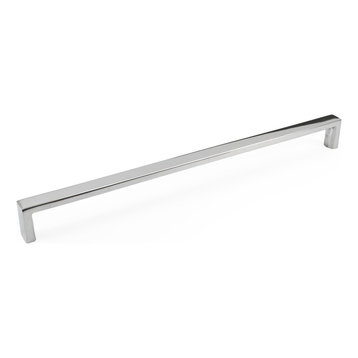 Celeste Slim Pull Cabinet Handle Polished Chrome Solid Stainless Steel, 10"