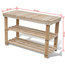 VidaXL 2-in-1 Wooden Shoe Rack With Bench Top Durable