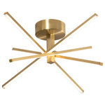 AFX Inc. - Jaxx 4 Light Semi-Flush Mount, Satin Brass - This 4 light Semi Flush Mount from the Jaxx collection by AFX will enhance your home with a perfect mix of form and function. The features include a Satin Brass finish applied by experts.