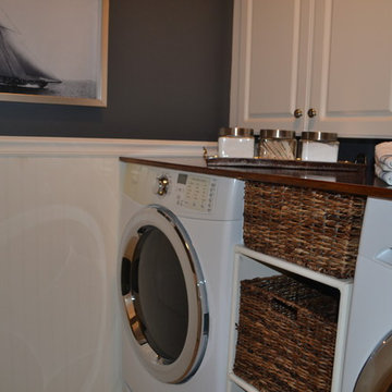Nautical Laundry Room for Busy Family