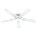 Quorum International - Custom Hugger 5-Blade Ceiling Fan, White, 42" - For more than 30 years, Quorum International has prided itself in its extensive line of products which are distinctive enough to satisfy the most judicious of shoppers. Besides its line of Quorum lighting, the brand provides a vast array of fans, lighting accessories and various home décor products that are designed by Quorum International Lighting’s award-winning in-house industrial design team. Quorum chandeliers, Quorum ceiling fans, Quorum ceiling lighting items, and home décor products feel and appear contemporary in every sense and are the trademarks of the brand. The company provides such a vast array of products, there exists a lighting solution from the company to complement each and every décor style and home. The company is headquartered in Fort Worth, TX and leads the industry in service, quality, and style. Capably crafted with detailing and skill, Quorum lighting makes it easy for you to offer a vibrant, yet sophisticated aesthetic to your living space.