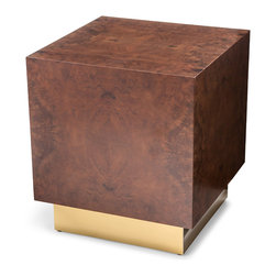 M3LD Milton Burl Table (Large) - Side Tables And End Tables